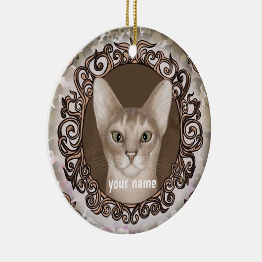 Abyssinian Cat Ornament (Rechts)