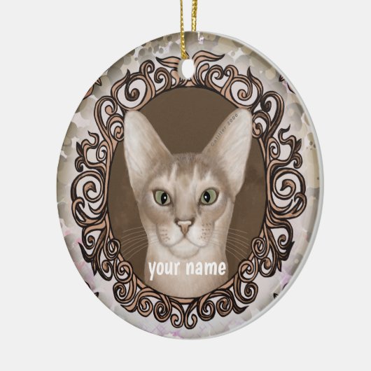  Abyssinian Cat Ornament (Links)