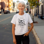 Abyssinian Cat Portrait T-shirt