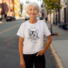 Abyssinian Cat Portrait T-shirt