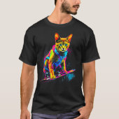 Abyssinian Cat Snowboard T-shirt (Voorkant)
