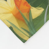 Abyssinian Cat Spring Flowers Painting Fleece Deken (Hoek)