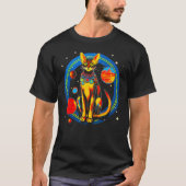 Abyssinian Cat Universe Science T-shirt (Voorkant)