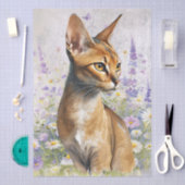 Abyssinian Cat Watercolor Tissuepapier (Craft)