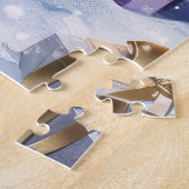 Abyssinian Cat Winter Wonderland Christmas Joy Legpuzzel (Zijkant)