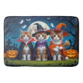 Abyssinian Cats Pumpkin Halloween Grappig Badmat (Voorkant)