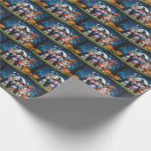 Abyssinian Cats Pumpkin Halloween Grappig Cadeaupapier (Hoek)