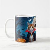 Abyssinian katten pompoen Halloween grappig Koffiemok (Links)