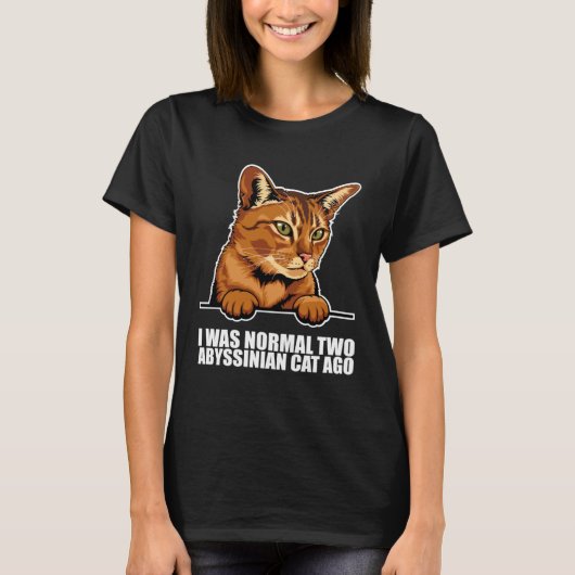 Abyssinian kitten  Abyssinian mom  Abyssinian dad  T-shirt (Voorkant)
