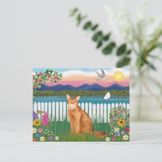 Abyssinian (rood 18) - Garden-Shore Briefkaart (Staand voorkant)
