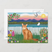 Abyssinian (rood 18) - Garden-Shore Briefkaart (Voorkant / Achterkant)