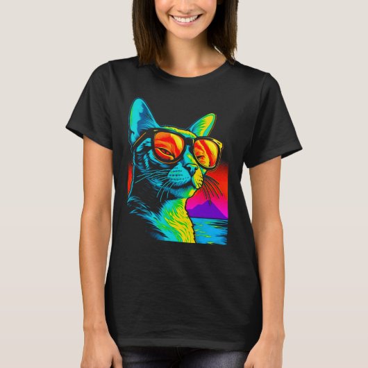 Abyssinien kat zomerfeest t-shirt (Voorkant)
