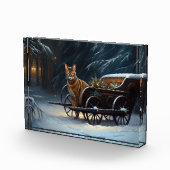 Abyssinien Sneeuwslee Ride Kerstdecoratie Fotoblokken (Rechts)