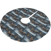 Abyssinien Sneeuwslee Ride Kerstdecoratie Kerstboom Rok (Gekanteld)