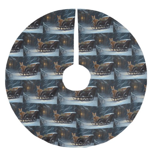 Abyssinien Sneeuwslee Ride Kerstdecoratie Kerstboom Rok (Voorkant)