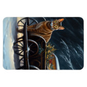 Abyssinien Sneeuwslee Ride Kerstdecoratie Magneet (Horizontaal)