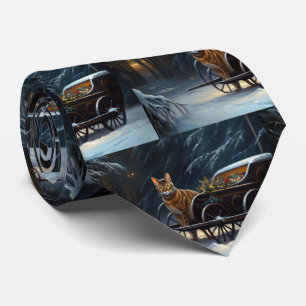 Abyssinien Sneeuwslee Ride Kerstdecoratie Stropdas