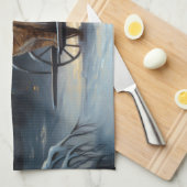 Abyssinien Sneeuwslee Ride Kerstdecoratie Theedoek (Quarter Fold)