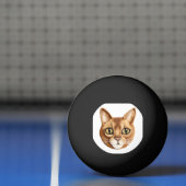 Abyssinische Cat 3D geïnspireerd Pingpongbal (Net)