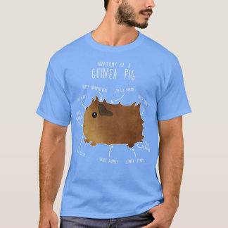 Abyssinische cavia-anatomie t-shirt