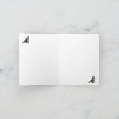 Abyssinische kat bedankje bedankkaart (Binnen)