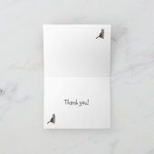 Abyssinische kat bedankje feestdagen kaart (Binnen)