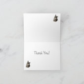 Abyssinische kat bedankje feestdagen kaart (Binnen)