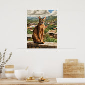 Abyssinische kat - Kunstdruk Poster (Keuken)