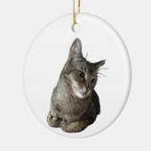 Abyssinische kat rond Ornament (Links)