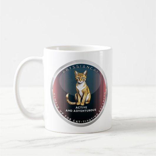 Abyssinische kattenliefhebber koffiemok (Links)