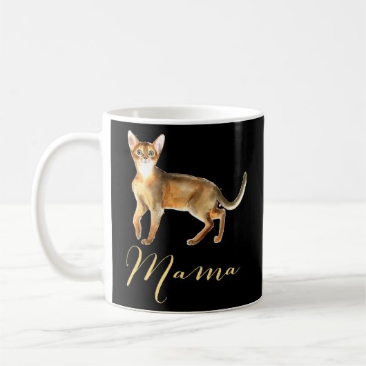 Abyssinius Cat Mama Cat mama Cat Cadeau Kitt Koffiemok (Links)
