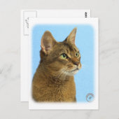 Abyssische kat 9Y009D-032 Briefkaart (Voorkant / Achterkant)