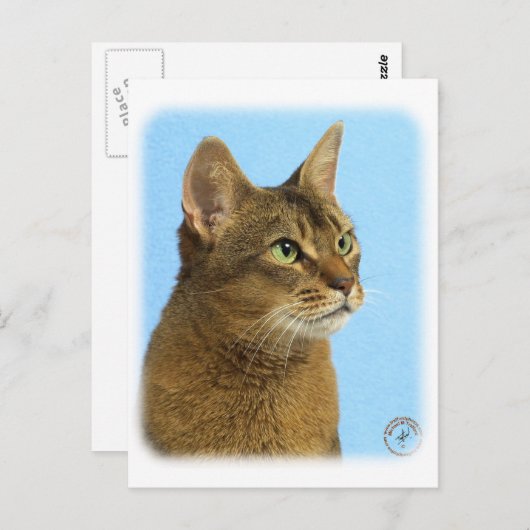 Abyssische kat 9Y009D-032 Briefkaart (Voorkant / Achterkant)