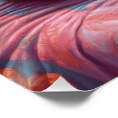 Abyssische kat op strand, zomercadeau voor kattenl perfect poster (Hoek)