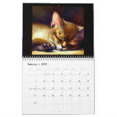 Abyssische katten kalender (Feb 2027)