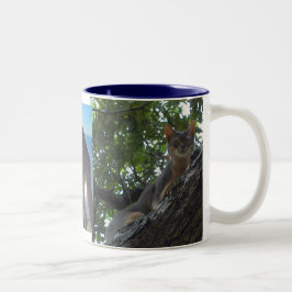 Abyssische katten tweekleurige koffiemok