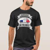Abzeichen Oldtimer 2cv fabrique en France T-shirt (Voorkant)