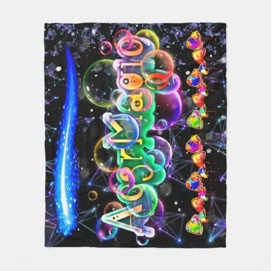 Ac3Romagische partijbellen Fleece Deken (Voorkant)