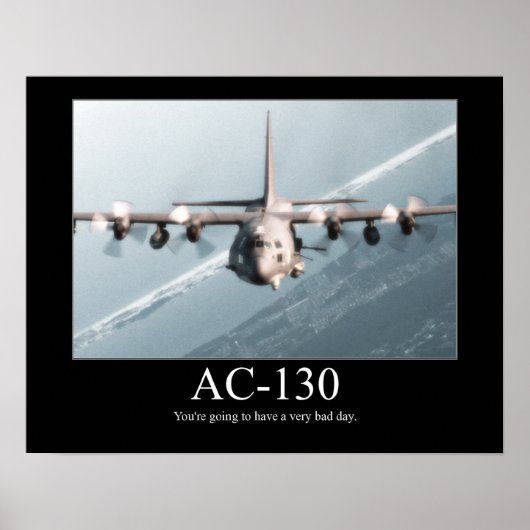 AC-130 Motivatie Poster (Voorkant)