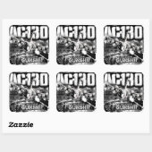 AC-130 VIERKANTE STICKER (Vel)