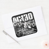 AC-130 VIERKANTE STICKER (Envelop)