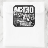 AC-130 VIERKANTE STICKER (Tas)