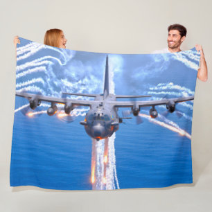 AC-130H-SPECTER FLEECE DEKEN