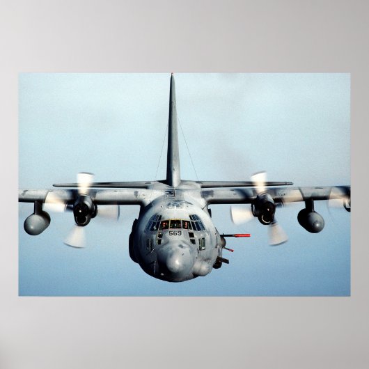 AC-130H Specter-Vliegtuig Poster (Voorkant)