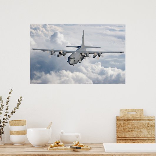 AC-130U-Vliegtuig voor wapentuig Poster (Keuken)