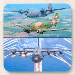 AC-47 SPOOKY en AC-130 SPECTRE/SPOOKY Bier Onderzetter