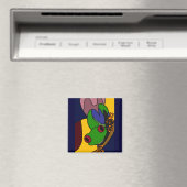 AC - Abstracte kunstboomkikker Magneet (Insitu (Vaatwasser))