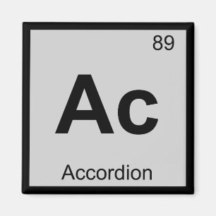 Ac - Accordeonmuziek Chemie Periodiek Systeem Magneet