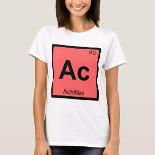 Ac - Achilles Griekse Scheikunde Periodiek Systeem T-shirt