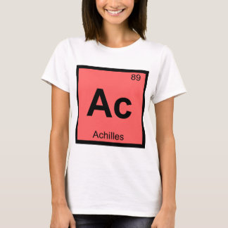 Ac - Achilles Griekse Scheikunde Periodiek Systeem T-shirt